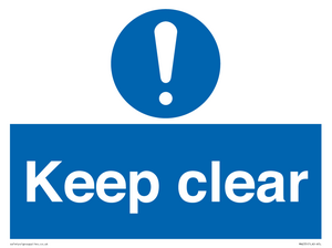 keep clear